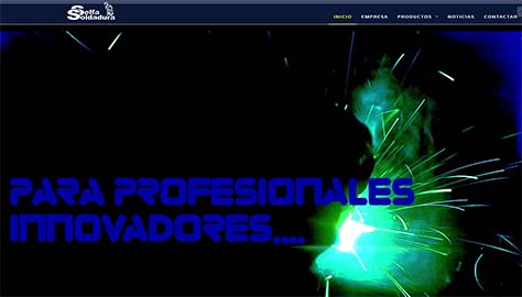 Página Web corporativa de Selfa Soldadura